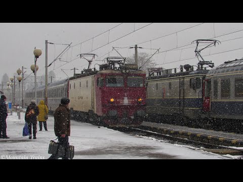 Trenuri prin zăpadă la Câmpulung Moldovenesc!