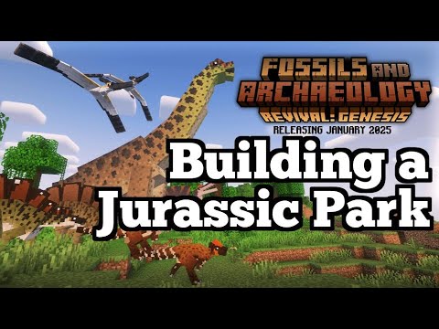 Building a Jurassic Park | The Movie | Modded Minecraft Fossils and Archeology | Part One (Ep 1-10)