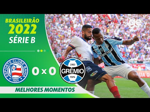 Gols e lances de Bahia x Grêmio