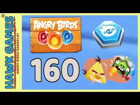 Angry Birds Stella POP Bubble Shooter Level 160 - Walkthrough, No Boosters