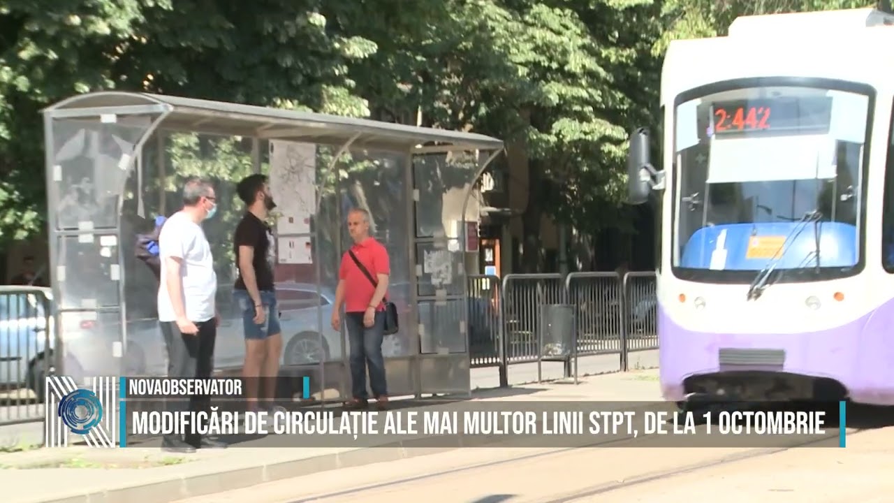 Modificări de circulație ale mai multor linii STPT, de la 1 octombrie