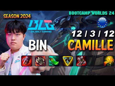 BLG Bin CAMILLE vs JAX Top - Patch 14.21 EUW Ranked WORLDS 2024 Bootcamp | lolrec