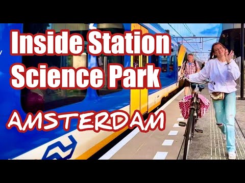 INSIDE AMSTERDAM SCIENCE PARK RAILWAY STATION