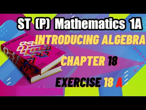 Introducing Algebra STP 1A Mathematics  Exercise 18a
