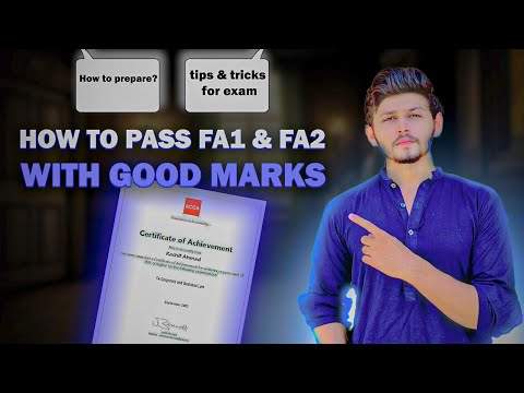 how to pass fa1 & fa2 with good marks | strategy of preparation