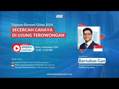 Tinjauan Ekonomi Global 2024: Secercah Cahaya di Ujung Terowongan | RHB Smart Talk - 6 Mar 2024
