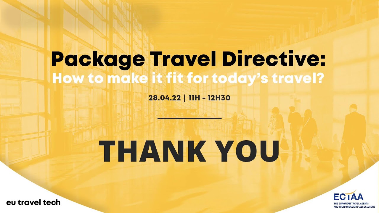 Eu Travel Tech Package Travel Directive: how to make fit for today’s travel?