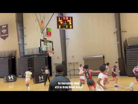 AJ Greig  NJ Shoreshots 15UAA Under Armour Next Boys Session 3 (vs Team Thrill ) Highlights