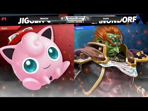 Arkade Smash Invitational Losers Round 1 - Maksu (Ganondorf) Vs. Kass (Jigglypuff)