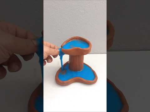 how to make beautiful miniature clay house #32 #clay #shorts