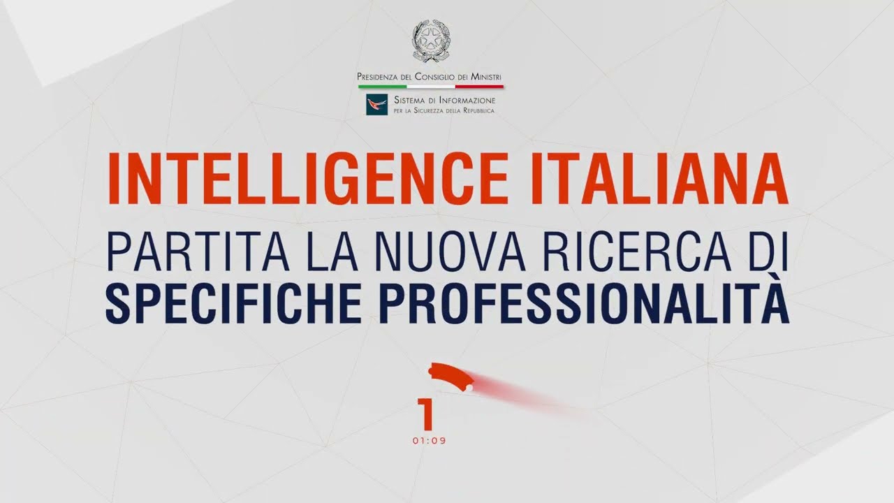 Intelligence: ricerca di nuove specifiche professionalità