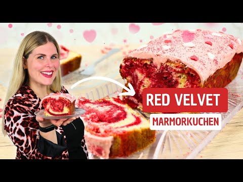 💖 Red Velvet Marmorkuchen 💖 Valentinstagskuchen 💖 Happy Valentines Day 💖 Jessys Küchenkunst
