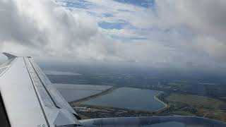 Taking off from London Heathrow Airport on British Airways BA Airbus A321 towards Edinburgh