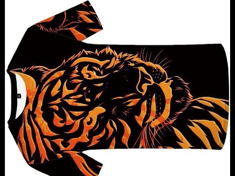 Летняя футболка с 3D принтом ТИГР. Много принтов с кошачими