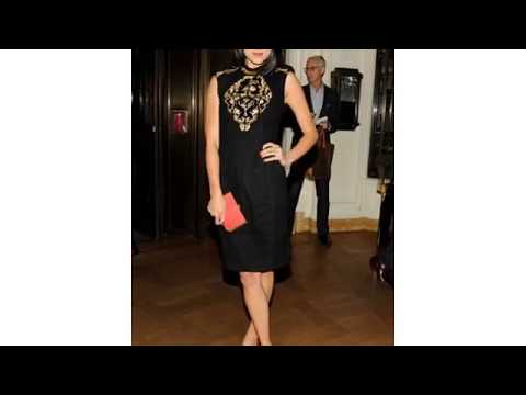 Black Lace Dress And Red Shoes