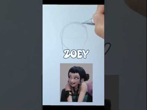Desenhando a Zoey de Guerreiras do K-pop #zoey #guerreirasdokpop