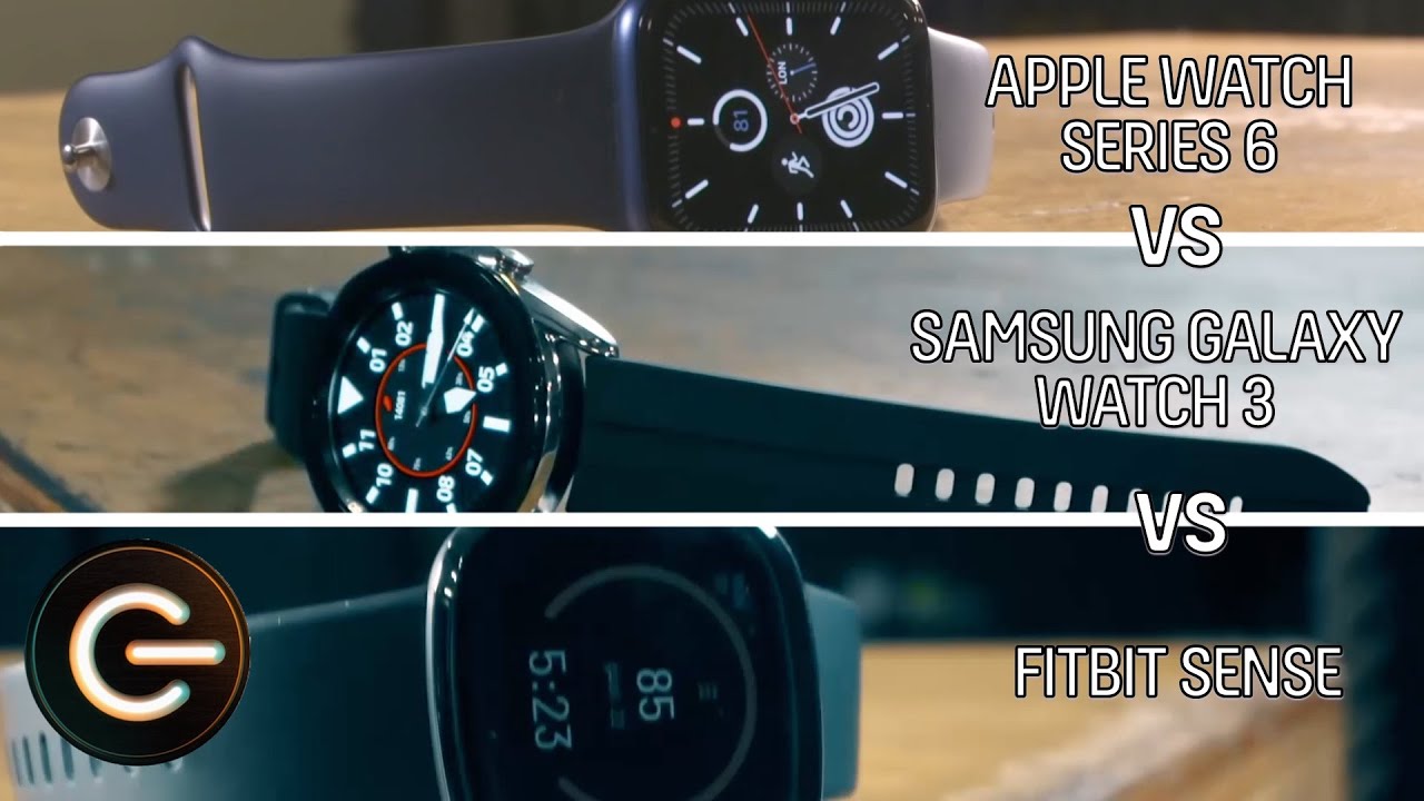 Apple Watch Series 6 VS Galaxy Watch 3 VS Fitbit Sense - Fitness watch showdown! | The Gadget Show