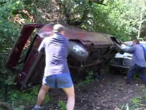 Tadeusz Tabencki - porządki na działkach w 2004