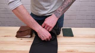 Сумка-месенджер шкіряна 20015 Vintage чорний