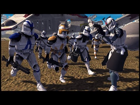 Desperate Clone Gunship Extraction! - Men of War: Clone Wars Recreated