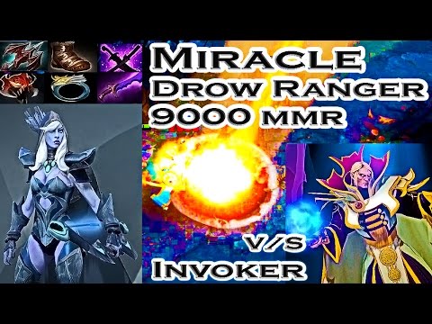 Miracle  Drow Ranger 9000 MMR vs Invoker Highlights