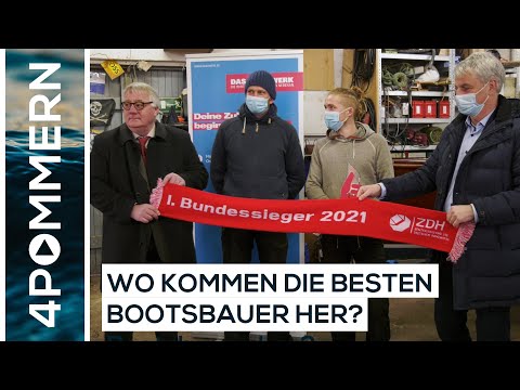 Florian Woll als bester Bootsbau-Azubi der Republik geehrt | Greifswald TV