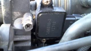 Location of Throttle Position Sensor - Hyundai Accent