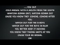 Yelawolf Ft. FeFe Dobson Animal (Lyrics On Screen)