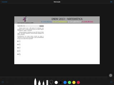 ENEM 2013 Questão 150 - AZUL, 155 - AMARELO, 142 - BRANCO, 139 - ROSA