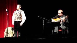 Nathan Granner and Beau Bledsoe performing  Der Leiermann