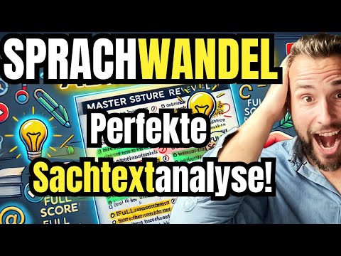 Language change in the German Abitur 2025 – Perfect analysis of factual texts!