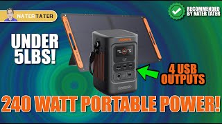✅ Portable, Lightweight & Powers All Your USB-C Devices -  Jackery Solar Generator Explorer 240D