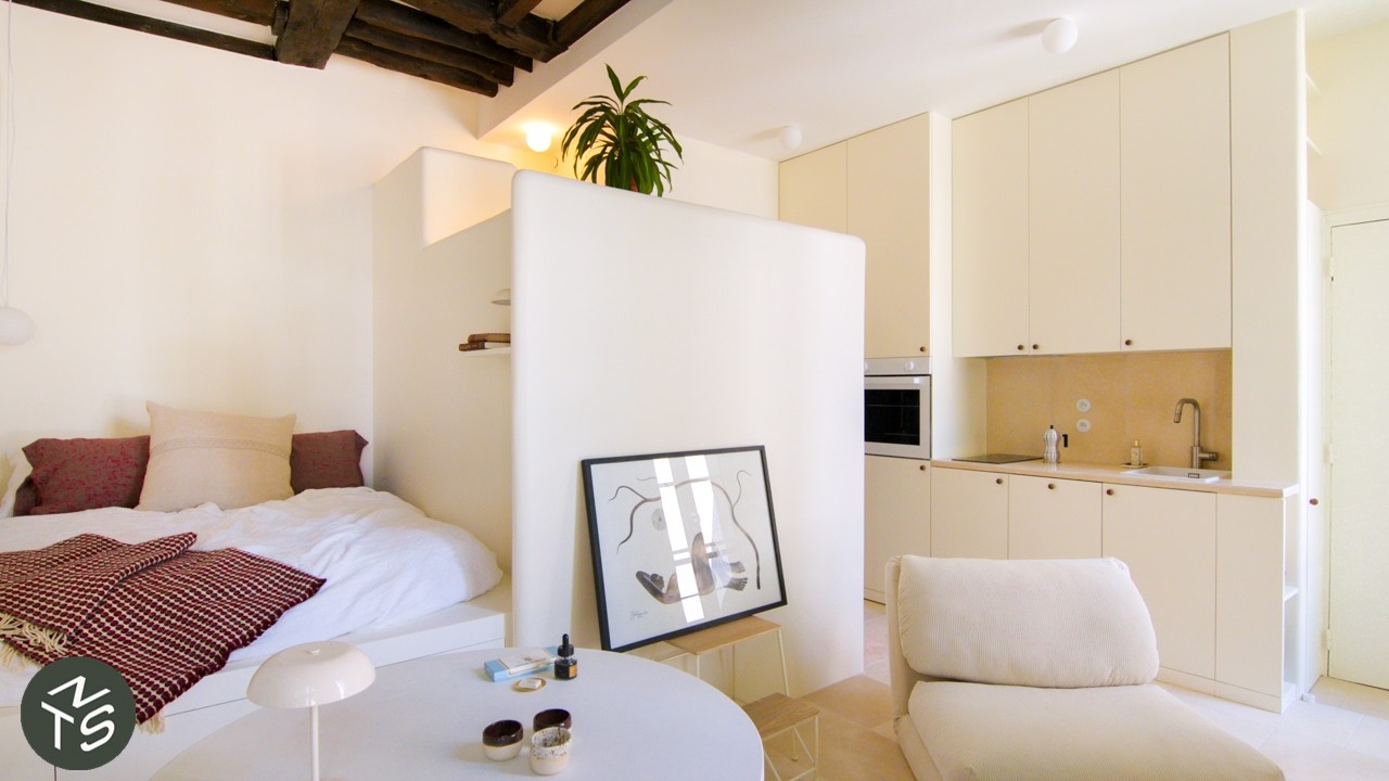Open Plan Paris Micro Studio Apartment, 24sqm/258sqft