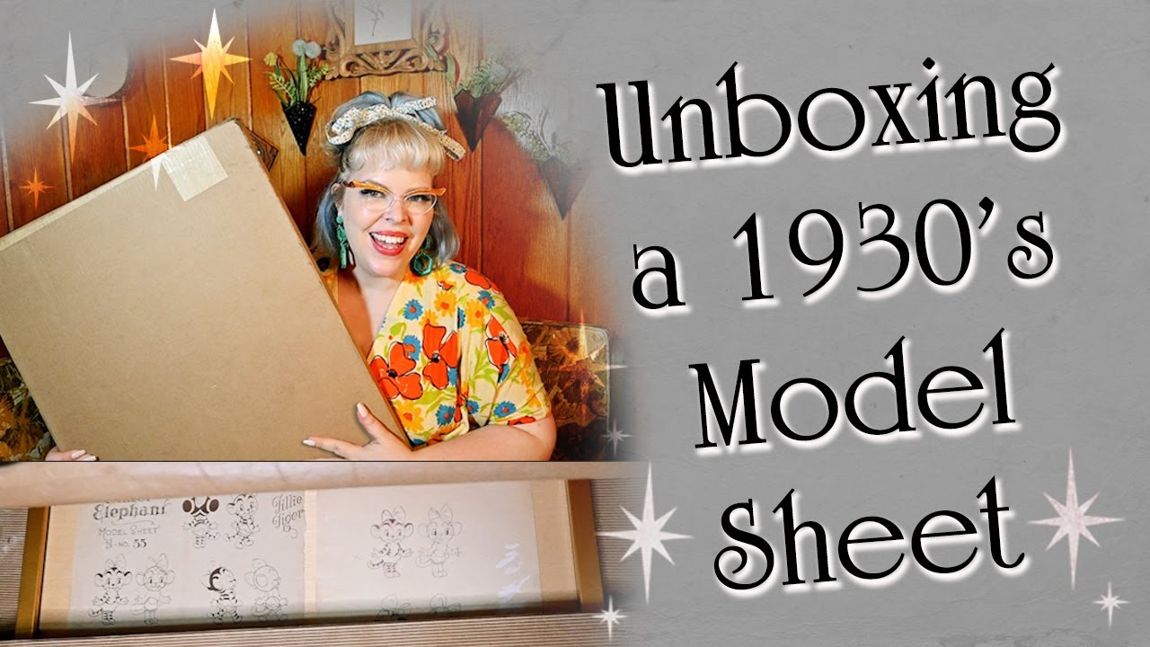 Unboxing a 1930s Character Design Model Sheet!