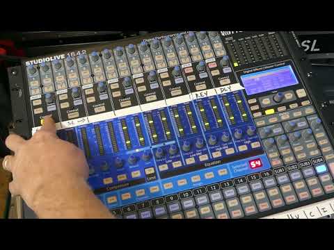 How to add reverb to monitors on a Presonus 16.4.2