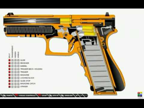 So Funktioniert eine echte Handwaffe !!!!  3D Animation