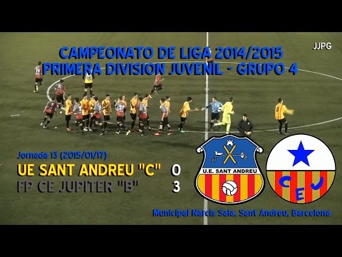 2014/2015 - J13 - JUVENIL 1ª - UE Sant Andreu - CE Jupiter 0-3