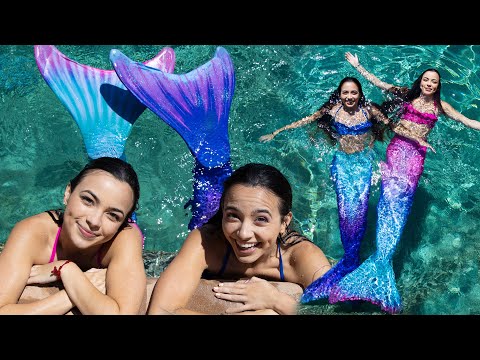 We Became Mermaids for a Day - Merrell Twins