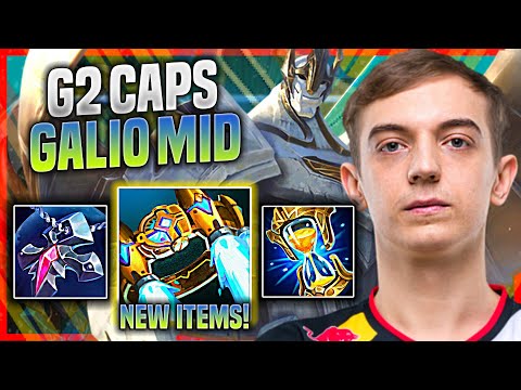 CAPS GALIO WITH NEW ITEM HEXTECH ROCKETBELT! - G2 Caps Plays Galio MID vs Katarina! | Preseason 11