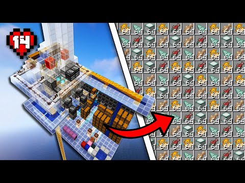 I Built This Autocrafting Guardian Farm in Minecraft Ultra Hardcore!