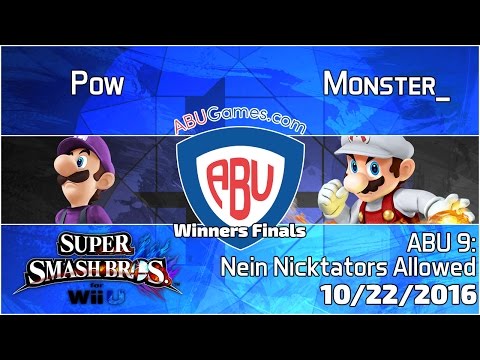ABU Monthly 9: Pow (Luigi) vs. Monster_ (Mario) - Smash 4 Winners Finals