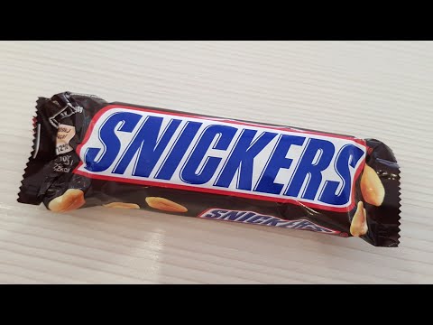 Snickers 50g Chocolate Bar Opening