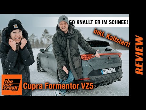 Cupra Formentor VZ5 (2022) Knallt der Fünfzylinder mit 390 PS im Schnee?! Fahrbericht | Review