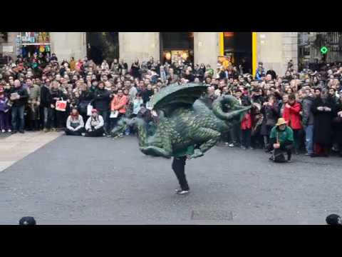 Drac de Reus - Lluïment del Seguici Festiu de Reus per Santa Eulàlia de Barcelona (17/2/2013)