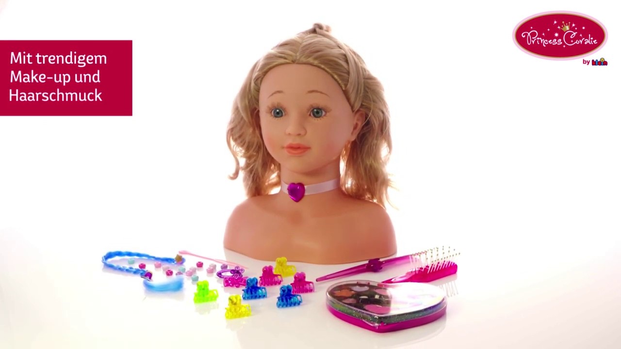 Klein-Toys Frisierset Princess Carolie Schmink- Frisurenkopf