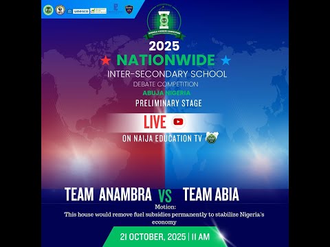 Virtual Preliminary Stage Debate ( Team Anambra VS Team Abia).