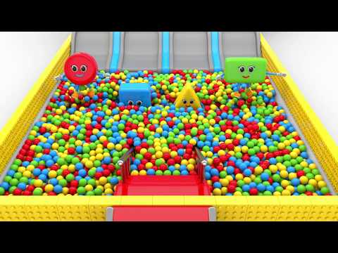 Shapes Fun Play with Color Balls - Learning Videos