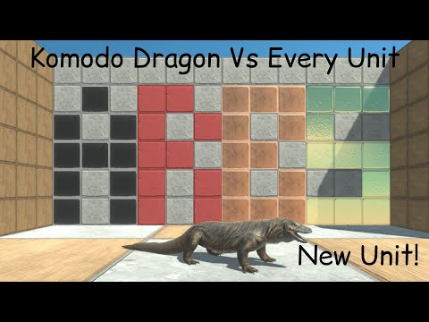 New Update! Komodo Dragon Vs Every Unit ARBS |Animal Revolt Battle Simulator