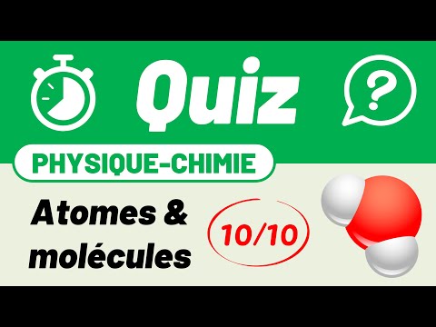 Atom, molecule & molecular model 🔟/🔟 Review quiz | Middle school | Chemistry