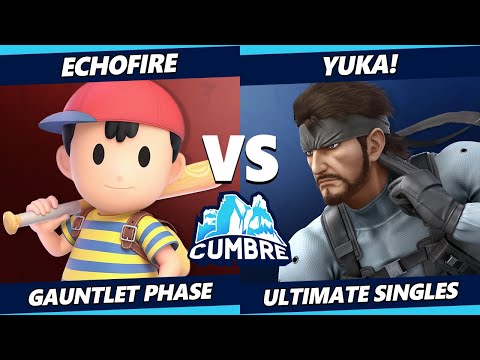 CUMBRE - Echofire (Ness, Pokemon Trainer) Vs Yuka! (Snake, Lucina) SSBU Ultimate Tournament